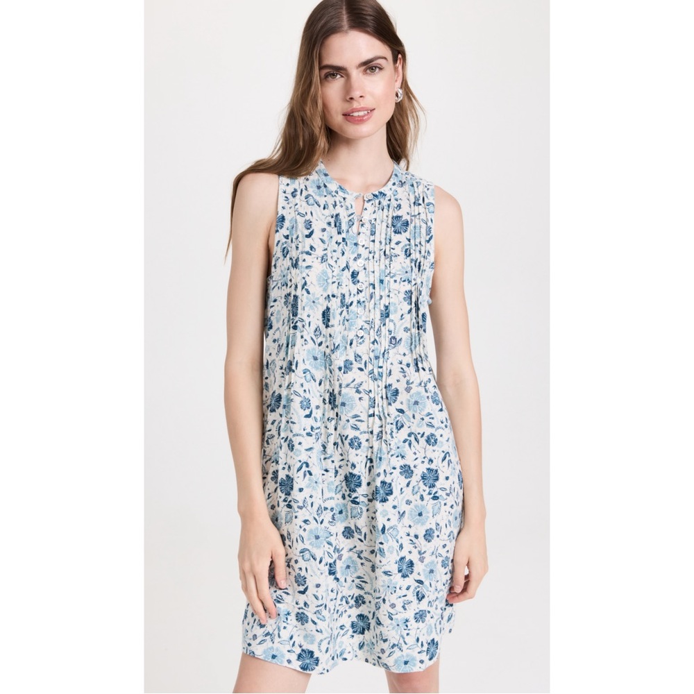 FAHERTY | Isha Linen Mini Dress in Dreamer Floral, Size XS